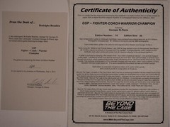 Rare George St Pierre Autograph Limited Fine Art Photograph by Eric Williams 1/3
