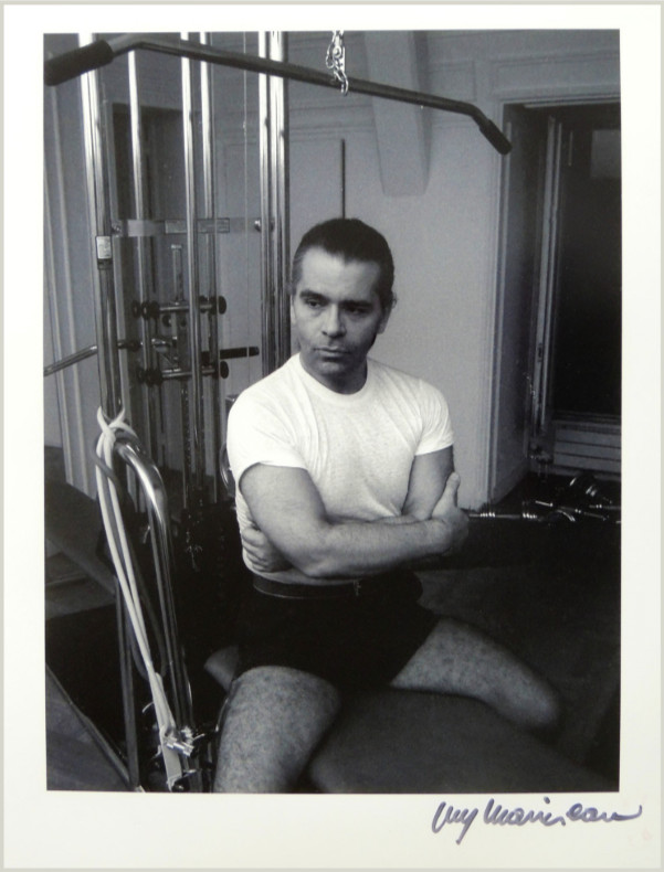 Karl Lagerfeld Photography – Guy Marineau (*1947) – Karl in the Gym