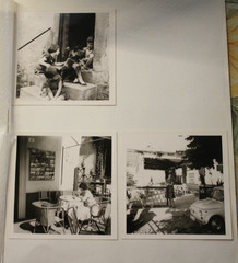 7x Photos 1968 Italy Passenger Car Fiat Cafe Dog Dog Mountains Woman Album Page JK