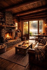8*10 cozy cottage house photo print warm beautiful home wall art decor bedroom