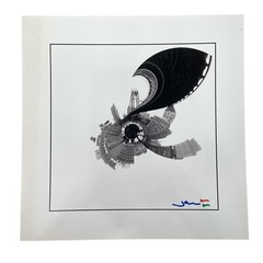 Jason Dorley-Brown NYC Brooklyn Bridge in a Spiral Hole Art Print Signed 2017
