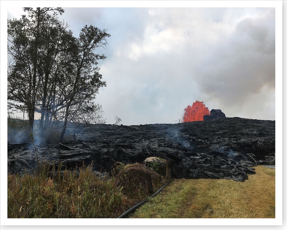 2018 Kilauea Volcano Fissure 6 Lava Fountain Silver Halide Photo