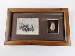 Marguerite Fields Lithograph «Mystic Warriors» Framed Matted Arrowhead Art Print