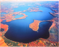 Lac Courte Oreilles, Sand/Bass twp Sawyer Co, Wisc. Aerial Photo. Frame Optional