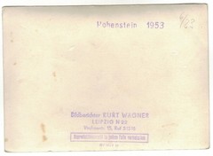 Photo-Race Motorcycle Sidecar Team No. 9 + 13-Hohenstein 1953 Sachsenring