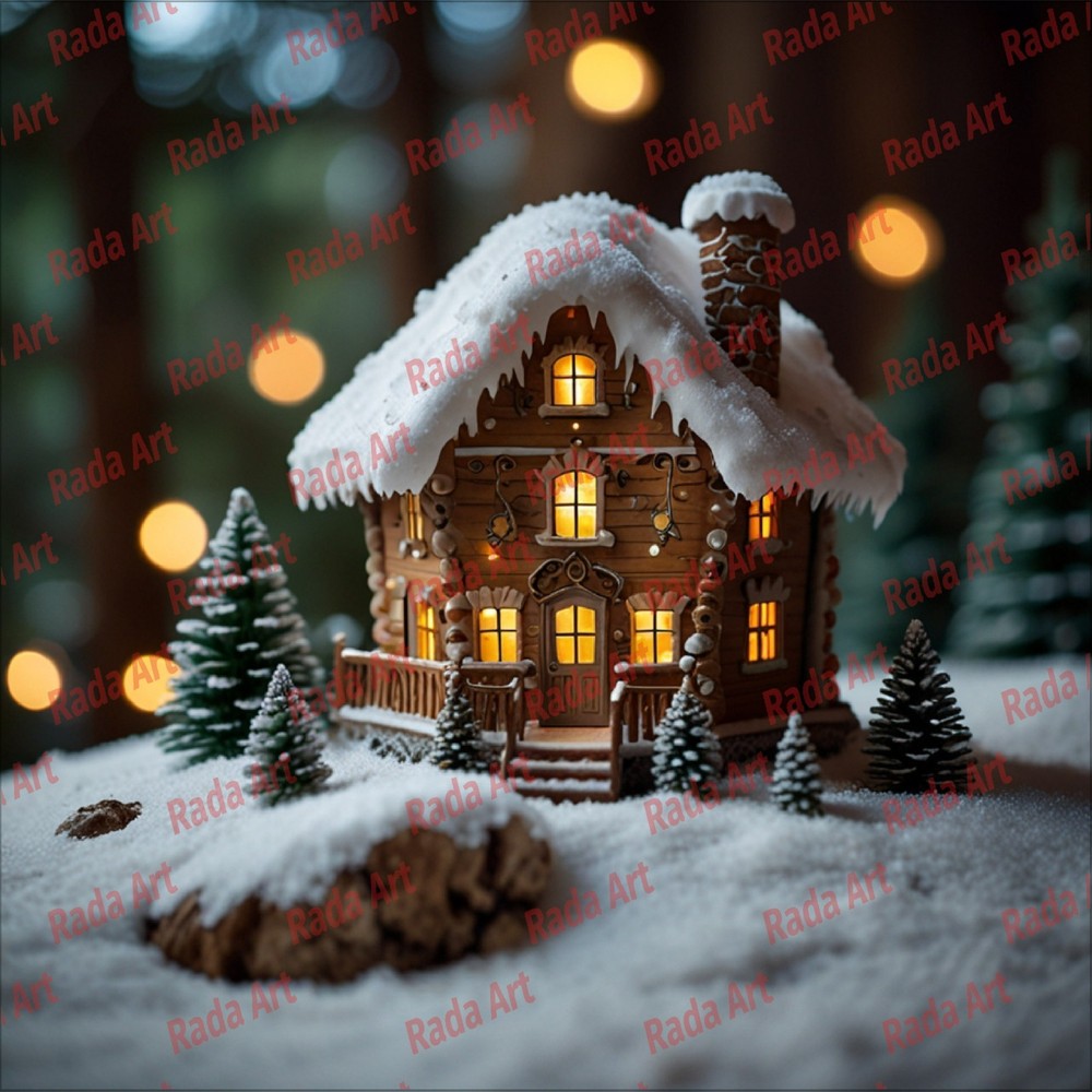 Digital Image Art Ai Picture Photo Wallpaper for Desktop Frame New Year’s house