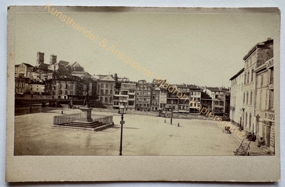 orig. CDV Photo Photograph Picture Old Circa 1865 Verdun France Tirage Albums