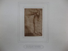 1890s RAPHAEL SANZIO -LEG DRAWING- Carbon Print/Photogravure BRAUN CLEMENS & CIE