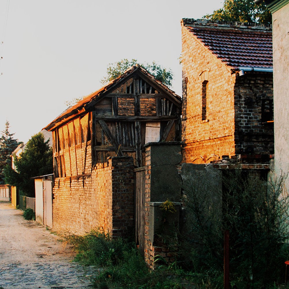 Gisela Franke Berlin Brandenburg Village Street Half-Timbered Yard Photography 80s/90s