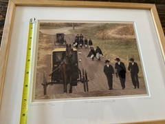Bill Coleman Photograph Amish Thursday’s Wedding III Signed Numbered Framed Mat