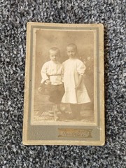 CDV Photo Children, 1917. Child. Girl. Vintage photo of a girl. 2