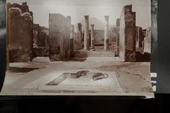 Photo Albumin View Pompeii Vesuvius Italy Brogi Old City Campania Volcano Picture