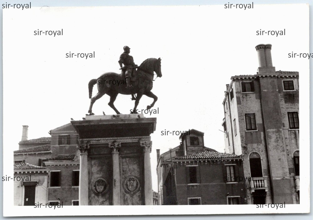 Venice 1937 – Equestrian Statue Bartolomeo Colleoni – Italy 1930s – Photo 9x6cm