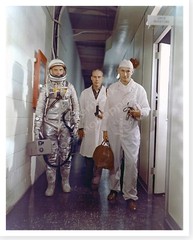 Silver Halide Photo Of Astronaut US Senator John Glenn Friendship 7 MA-6 Mercury