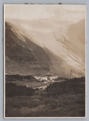 High Feiler Glacier Austria – Person Hanging Laundry – Old Photo