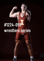 MALE PORTRAIT #1224-059- athletes-wrestlers- free shipping in the usa