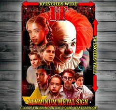 Pennywise The Clown IT Movie Original Metal Sign Wall Art 10″ x 14″