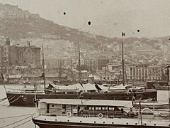 2 Album Photo Giacomo Brogi Circa 1870 Port Naples Napoli Italy 25x19cm (11+12)