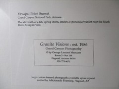 George Lamont Mancuso Grand Canyon Photography Yavapai Point 8×10