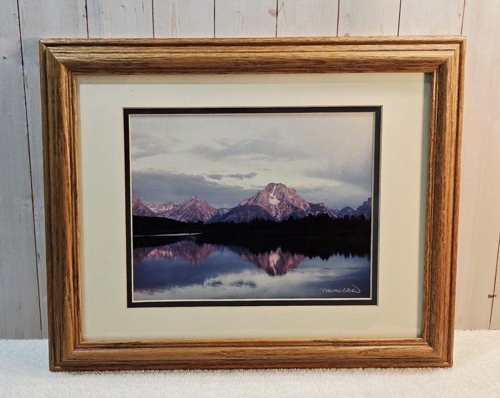 Larry Thorngren Signed Photograph Mount Moran & Snake River Framed 14×17