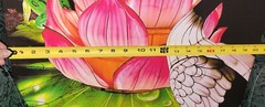 Crane & Lotus Flower Chinese Lantern Festival, 16×20 Canvas Photo Signed Ltd