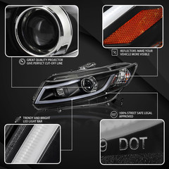 Compatible with 2012-2013 Honda Civic Coupe, 2012-2015 Honda Civic Sedan, Left +