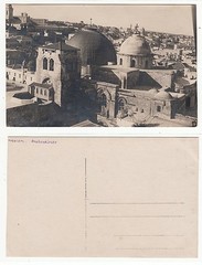Israel Palestine, Jerusalem Church of the Holy Sepulchre Judaica Photo RPPC c.1910