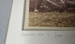 Bill Coleman Amish No. 11 Photograph 1/750 Farmer Draft Horse Team Plowing Field