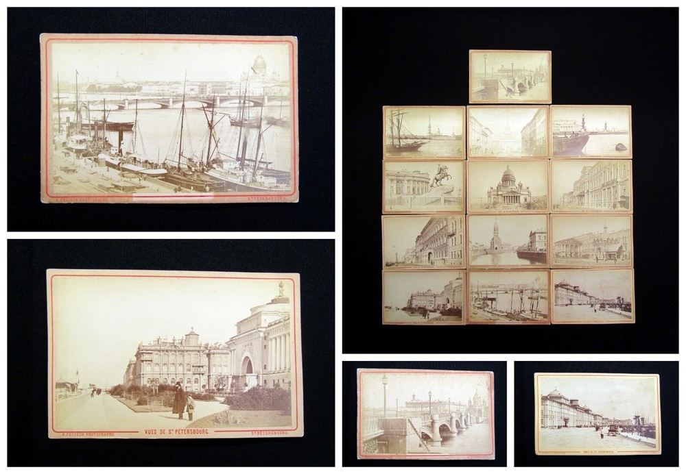 Felisch 13 photographs of Saint Petersbourg approx. 10.5 x 16 cm geography around 1870