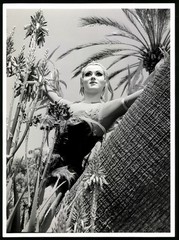 Photograph Serge Lido, Paris, ballet dancer Gislinde Scroblin in costume between