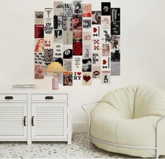 50Pcs Downtown Girl Decor, Wall Collage Kit, Room Aesthetic, 4″x6″ Vintage Photo