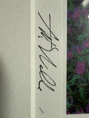 Art Wolfe Signed Photograph – Alpine Stream, Moss & Wildflowers –Framed Fine Art
