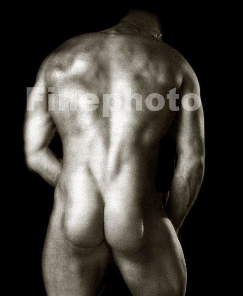 MIKE 1998 NUDE MALE Boxer Physique Muscle Butt Body 13×19 Photo Art THOMAS LIDGE
