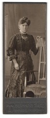 Photography Hermann Tietz, Hamburg, size Burstah, portrait middle-class lady in class