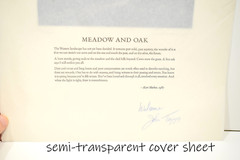 KURT MARKUS Meadow And Oak 1987 Photogravure Signed ltd 1/300
