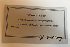 JOHN DAVID GEERY ~ «MOONLIGHT FLIGHT” SIGNED DIGITAL COMPOSITE PHOTO ~ 15” x 13”