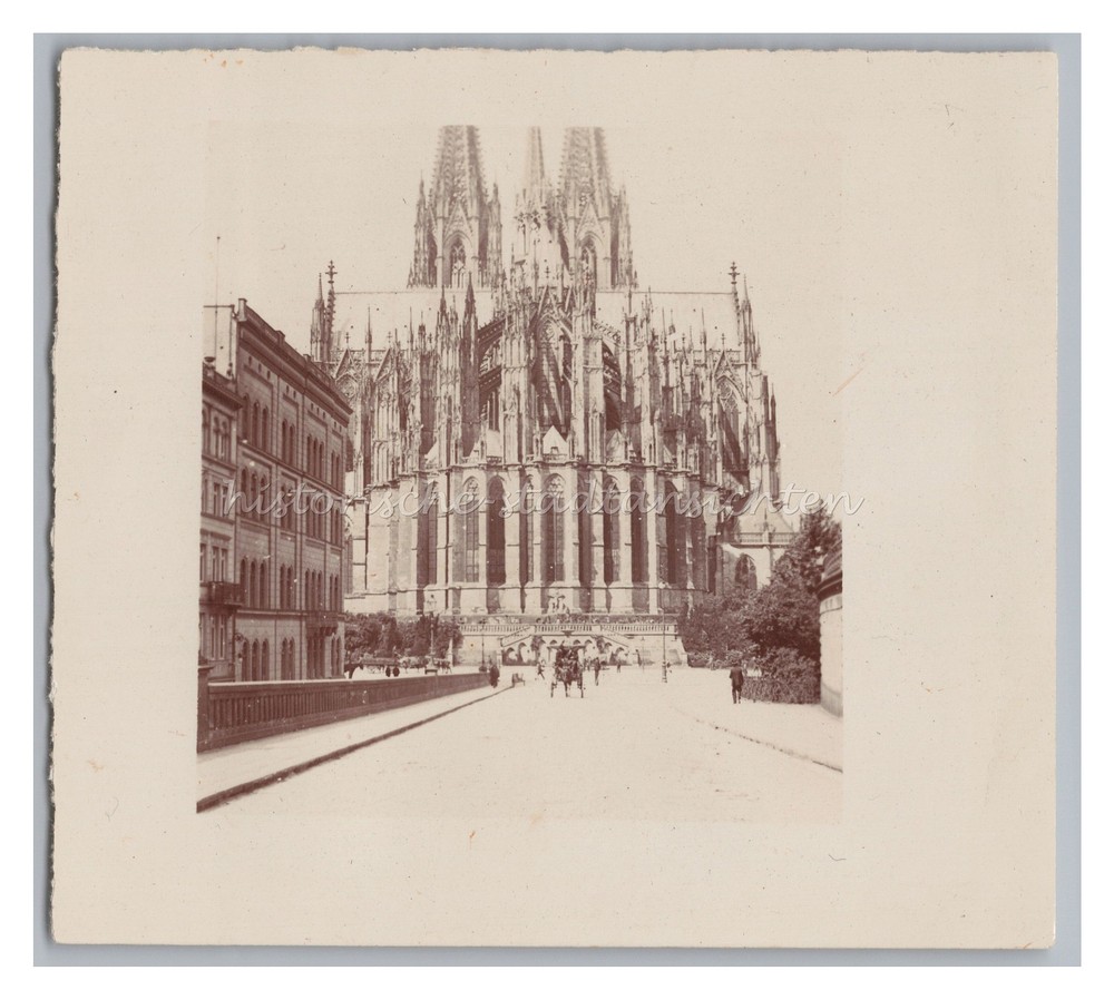 Köln 1900 – Dom Straße Gebäude – Altes Foto