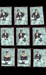 1 roll (9 negatives) color medium format Kodak VPS film sexy pin up