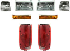Headlights + Signal & Corner Lights + Tail Lights Kit for 1992-1996 Ford Bronco