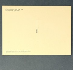 Eugenie and Carmine, NYC 1986 Fotofolio Art Photo Print Card By John Chan 4”x6”
