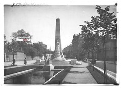 Glass Photo Positive Black & White 13×18 cm War Memorial of Mulhouse