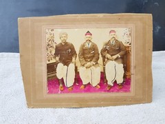1930s Vintage Black & White Hand Colored 3 Business Man Posing Photograph PR92