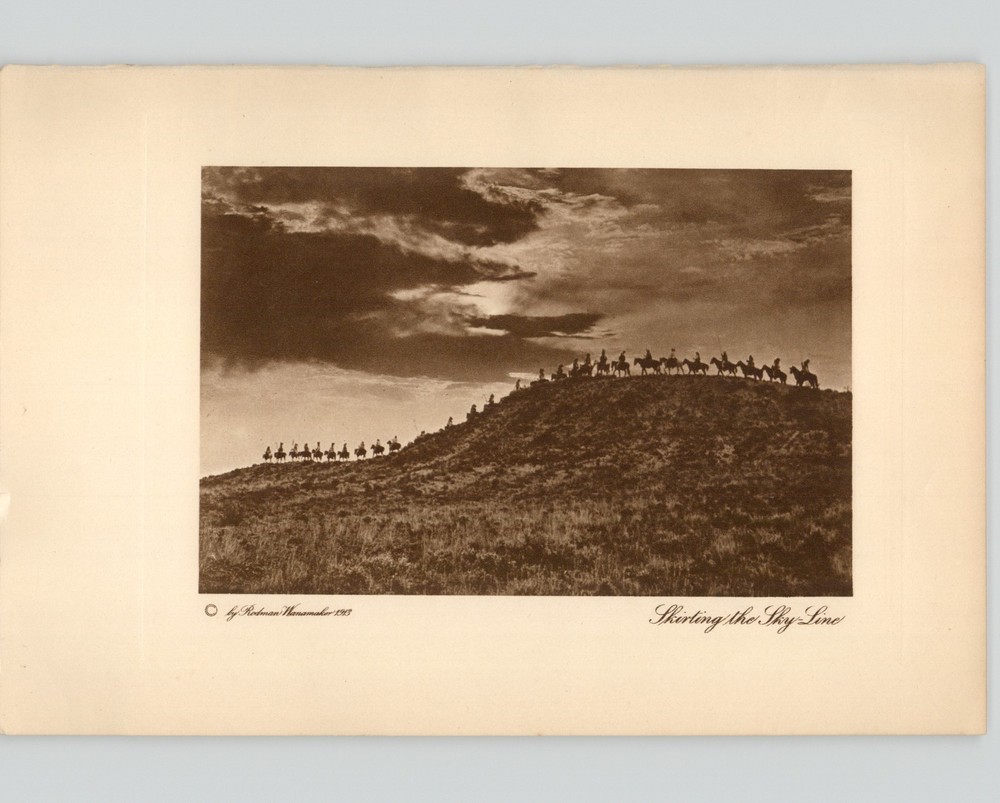 Wanamaker/Dixon «Skirting the Sky-Line» 1913 Photogravure «The Vanishing Race»
