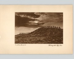Wanamaker/Dixon «Skirting the Sky-Line» 1913 Photogravure «The Vanishing Race»