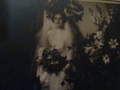 Original Pencil SIGNED WEDDING PHOTO, well framed and nice.
