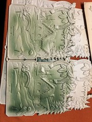 Two Vintage Cardboard Christmas Decorations, Germany Circa 1830 TE090925/509
