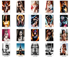 LOT 100x 4×6 Nude Picture Photograph Pinup-Girl Woman Model Female Risqué ot26