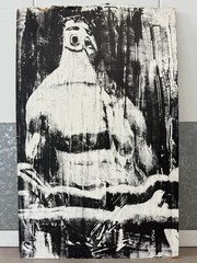 🔥 Vintage Modern Bodybuilding MUSCLE Man Photograph Painting, Lillian BASSMAN