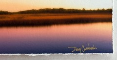 Doug Cavanah original signed matted panoramic picture «Early Morning Solitude»