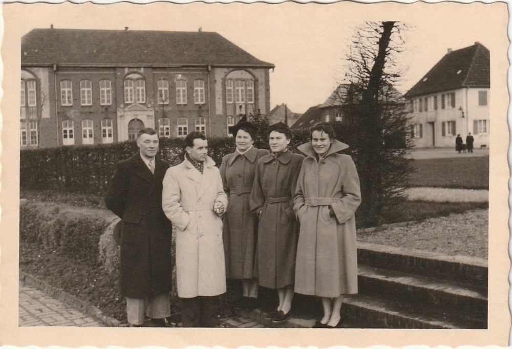 Vintage Photo People in Beautiful Coats Snapshot